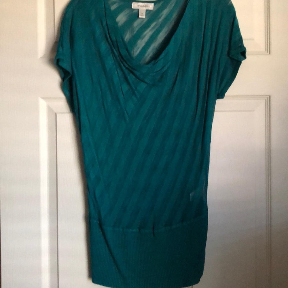 NWOT green sheer sweater